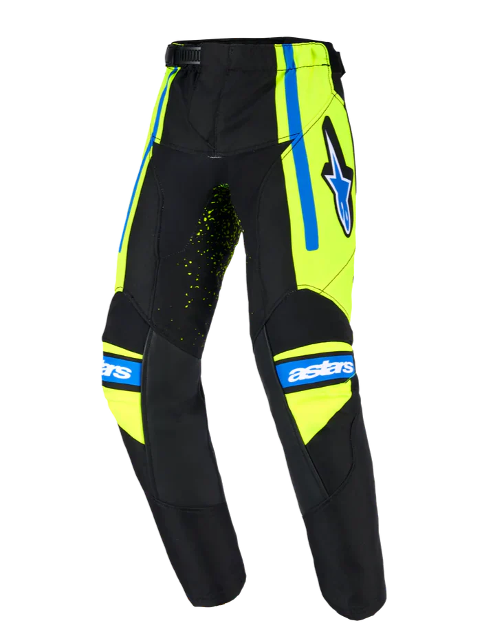 2026 Alpinestars Racer Nomur Kids Motocross Pants -  Dk Navy Yllw Fl Ucla Blue