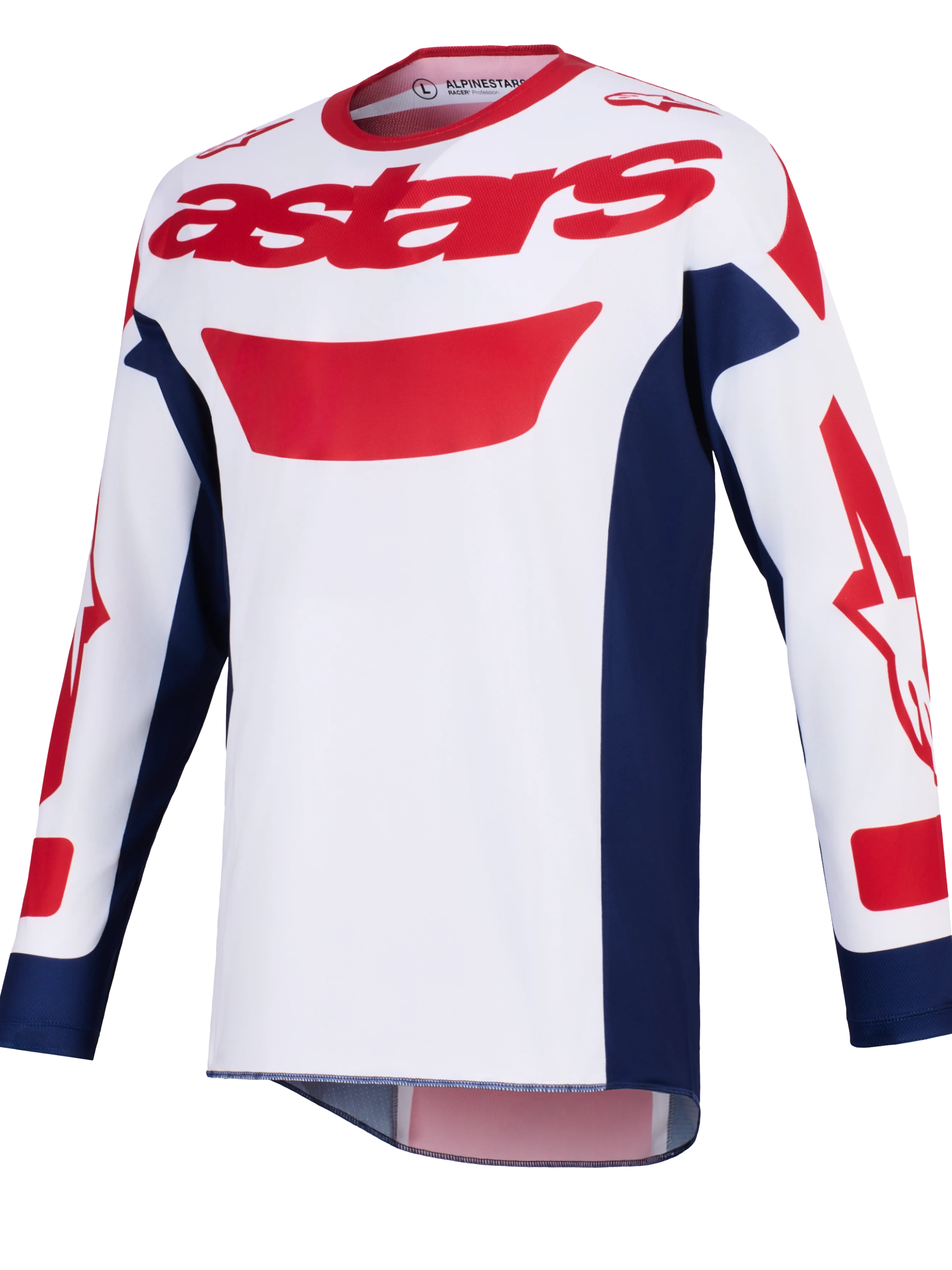 2026 Alpinestars Racer Riway Motocross Jersey - White Blue Red