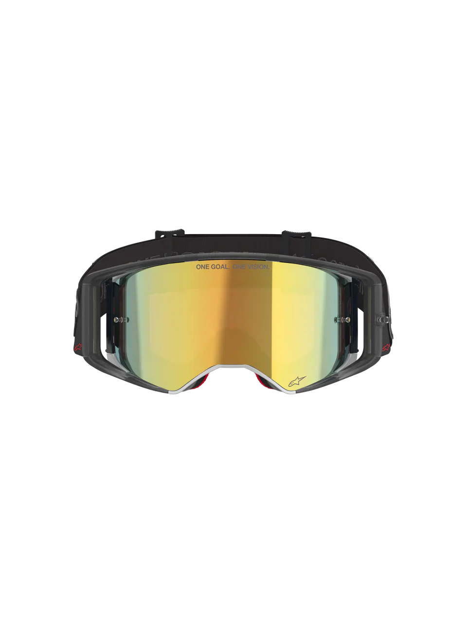 2026 Alpinestars Supertech Goggles Vision Vista - Black Mirror Gold - Image 3