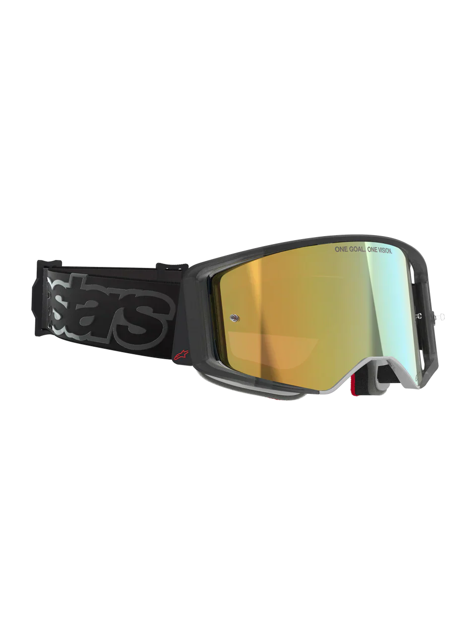 2026 Alpinestars Supertech Goggles Vision Vista - Black Mirror Gold - Image 4