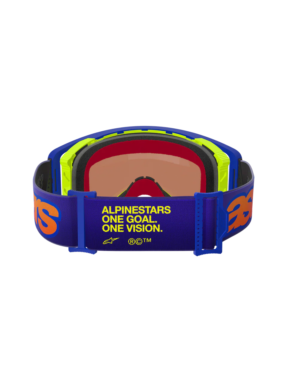 2026 Alpinestars Supertech Goggles Vision Vista - Blue Yellow Purple Mirror Red - Image 2