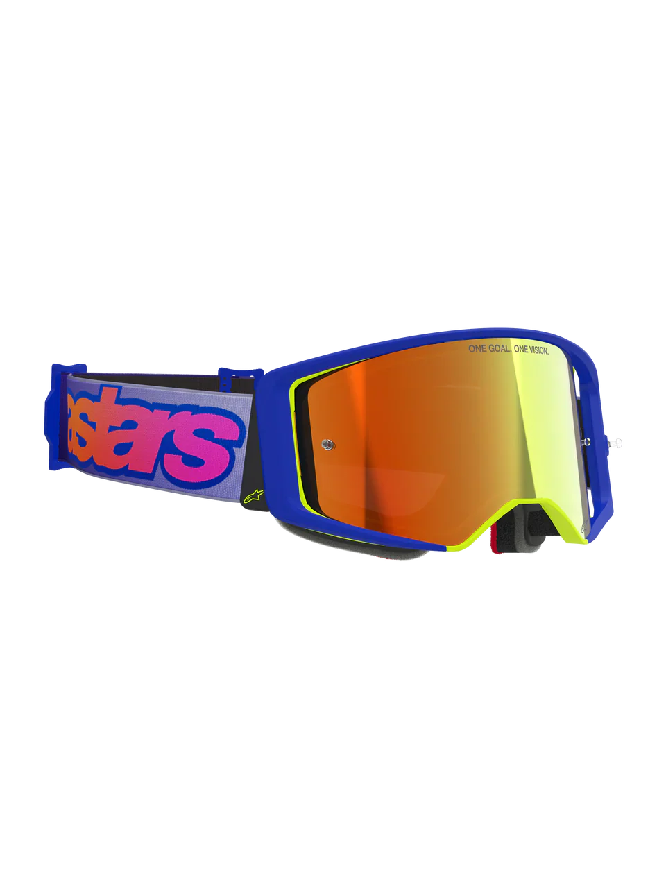 2026 Alpinestars Supertech Goggles Vision Vista - Blue Yellow Purple Mirror Red - Image 4