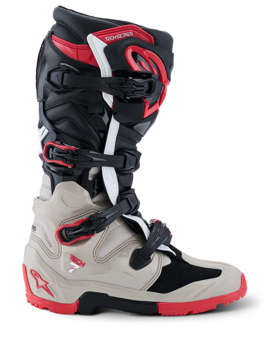 Alpinestars Tech 7 Enduro Boots - Black Gray Red - Image 4