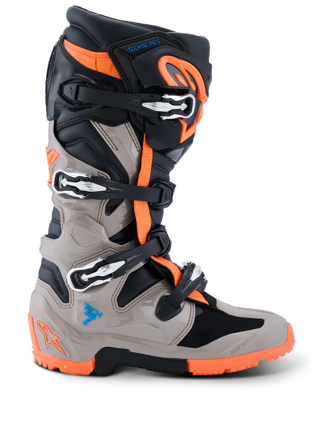 Alpinestars Tech 7 Enduro Boots - Black Gray Orange Flo - Image 5