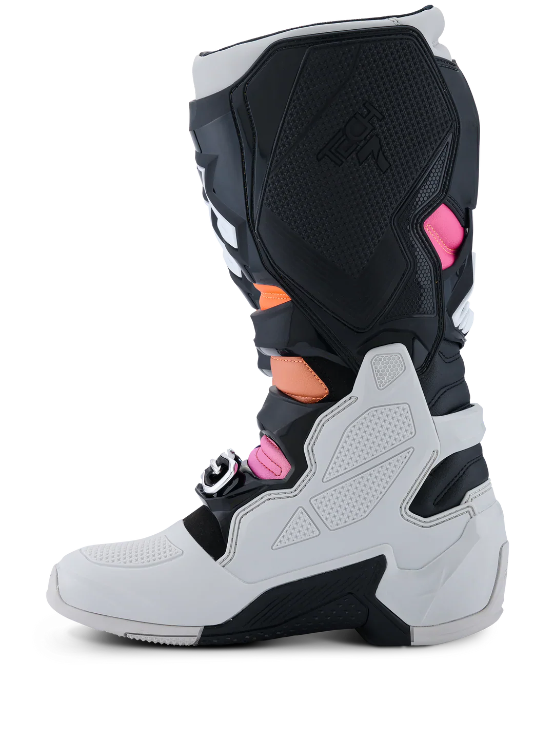 Alpinestars Tech 7 Motocross Boots - Grey Orange Magenta - Image 3