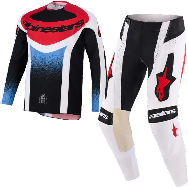 2026 Alpinestars Techstar Knif Kit Combo - Black White Red