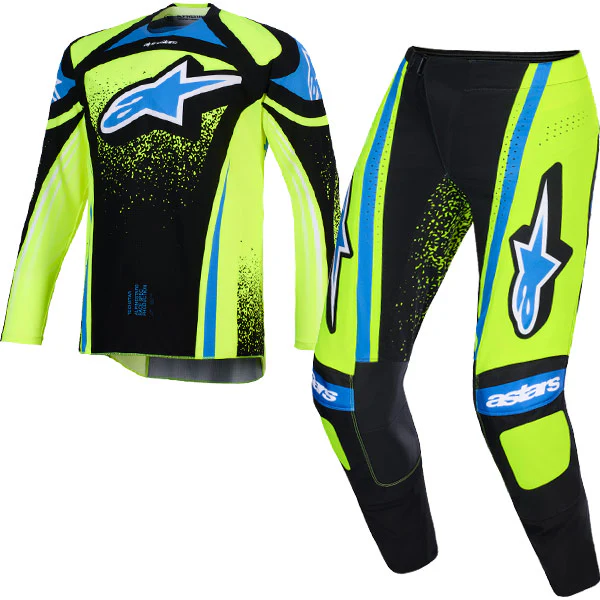 2026 Alpinestars Techstar Nomur Kit Combo - Dk Navy Yllw Fl Ucla Blue