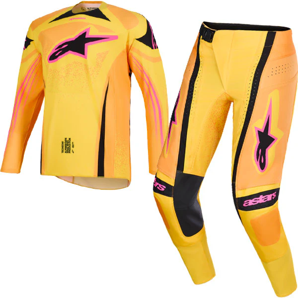 2026 Alpinestars Techstar Nomur Kit Combo - Orange Yellow Pink