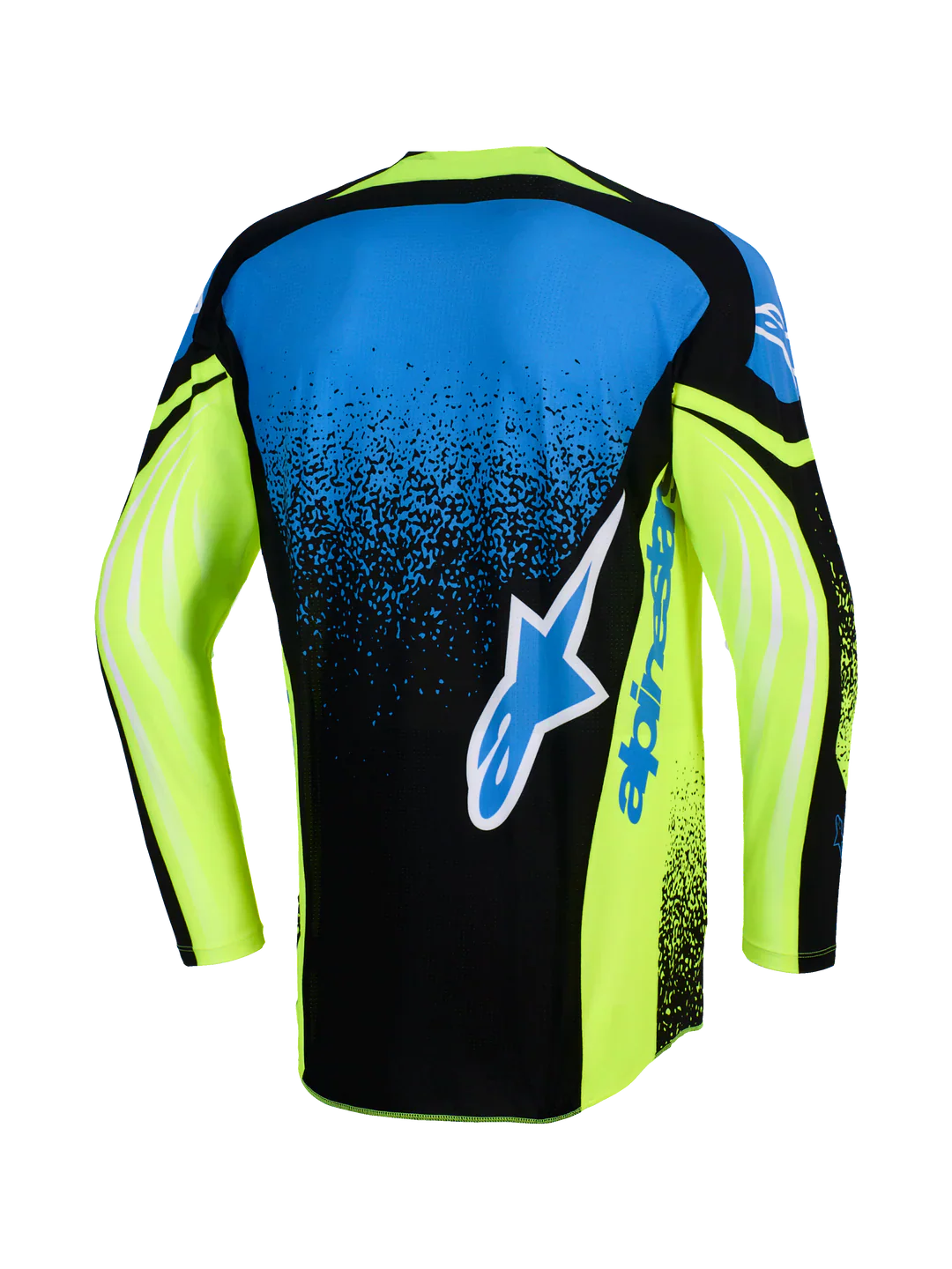 2026 Alpinestars Techstar Nomur Motocross Jersey - Dk Navy Yllw Fl Ucla Blue - Image 2