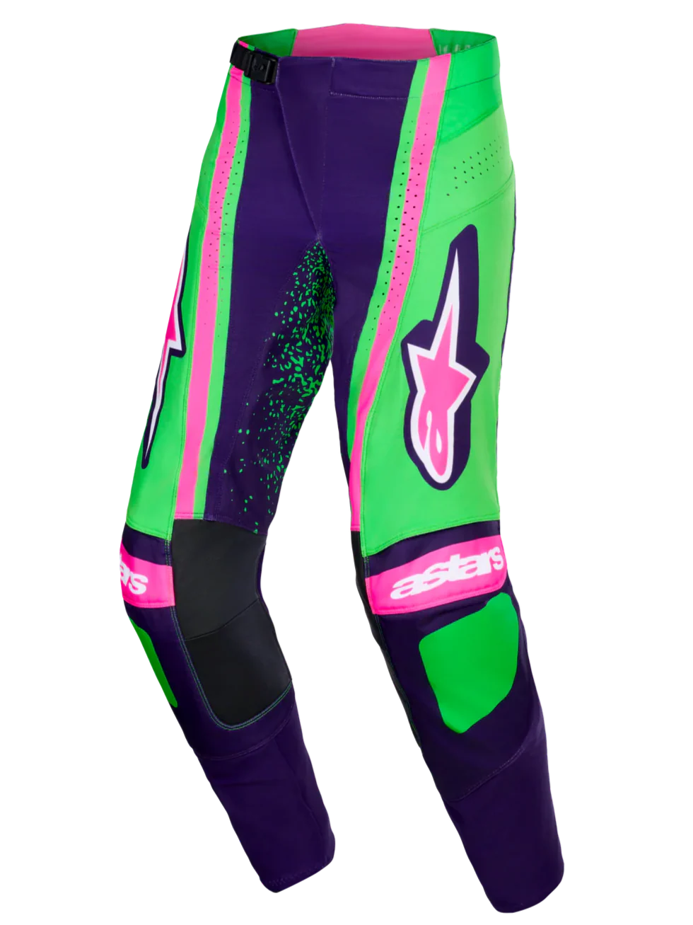 2026 Alpinestars Techstar Nomur Pant - Deep Purple Green Pink Fluo