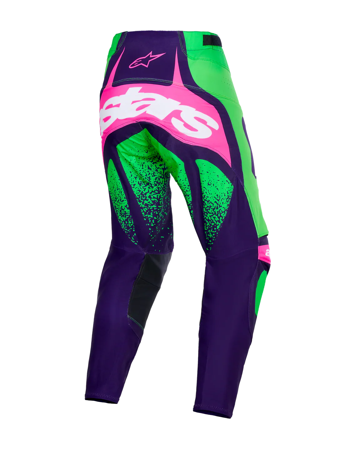 2026 Alpinestars Techstar Nomur Pant - Deep Purple Green Pink Fluo - Image 2