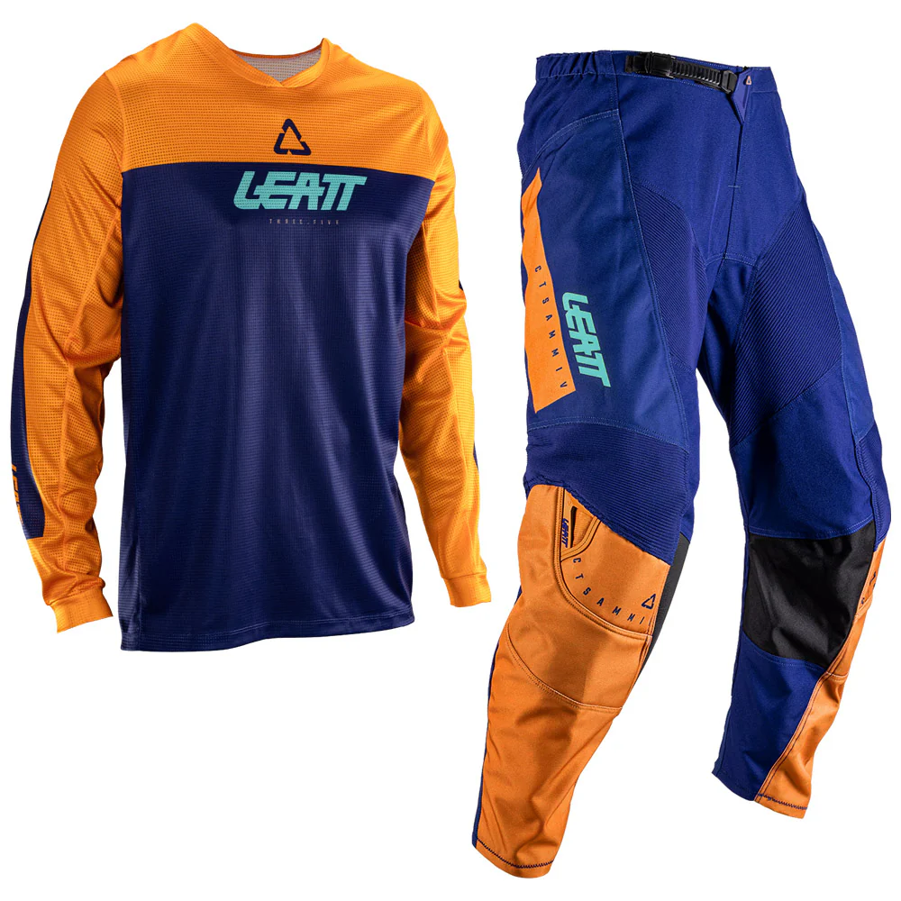 2026 Leatt 3.5 Kids Mini Pant and Jersey Kit Combo  Orange