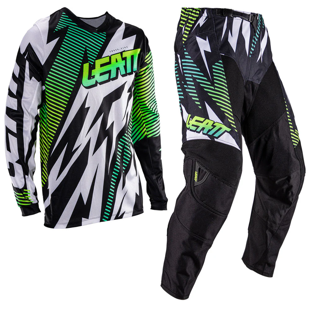 2026 Leatt 3.5 Youth Pant and Jersey Kit Combo Storm Blue