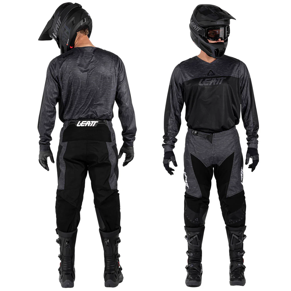 2026 Leatt 3.5 Pant and Shirt Kit Combo Stealth Black Grey - Image 4
