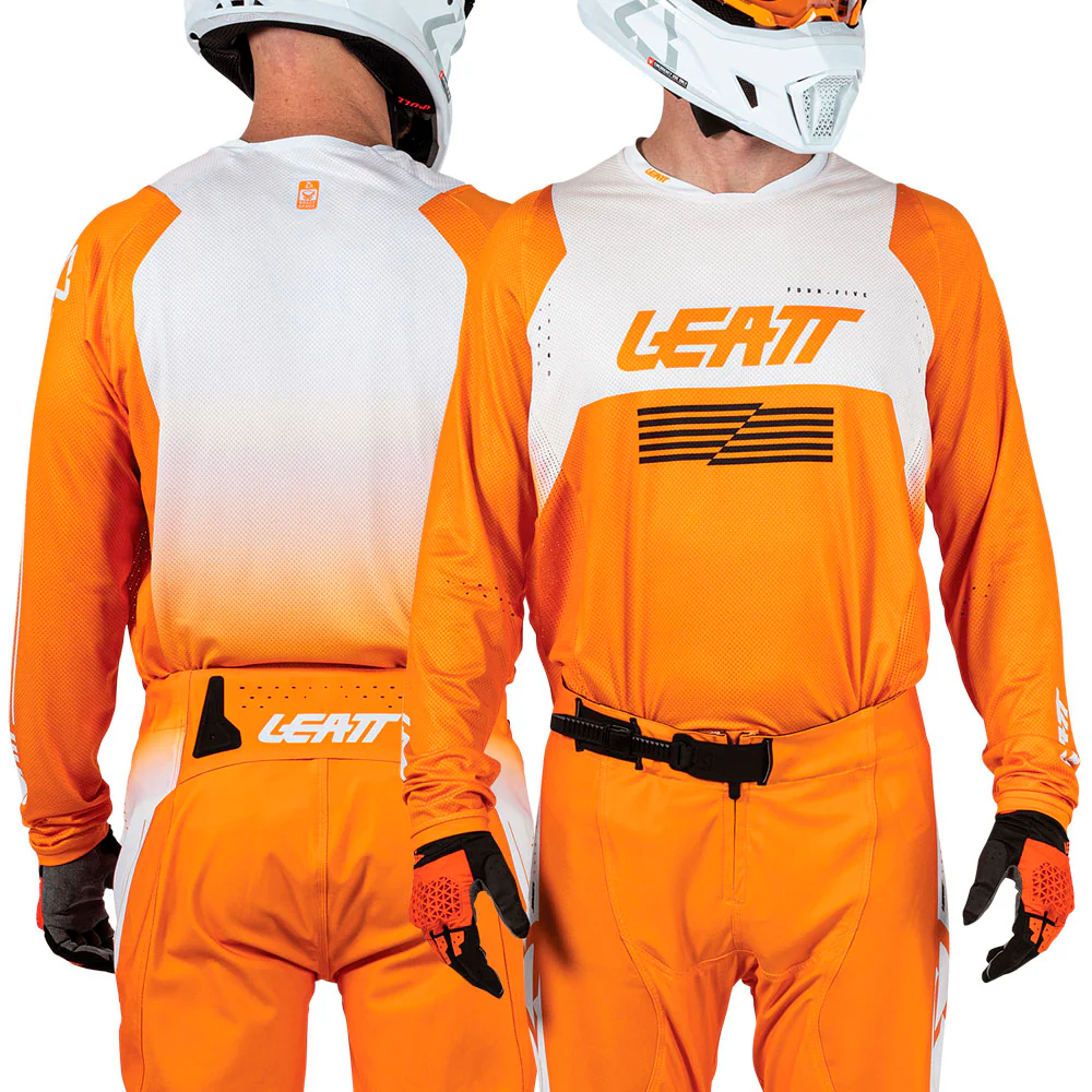 2026 Leatt 4.5 Moto Lite Jersey Orange - Image 3
