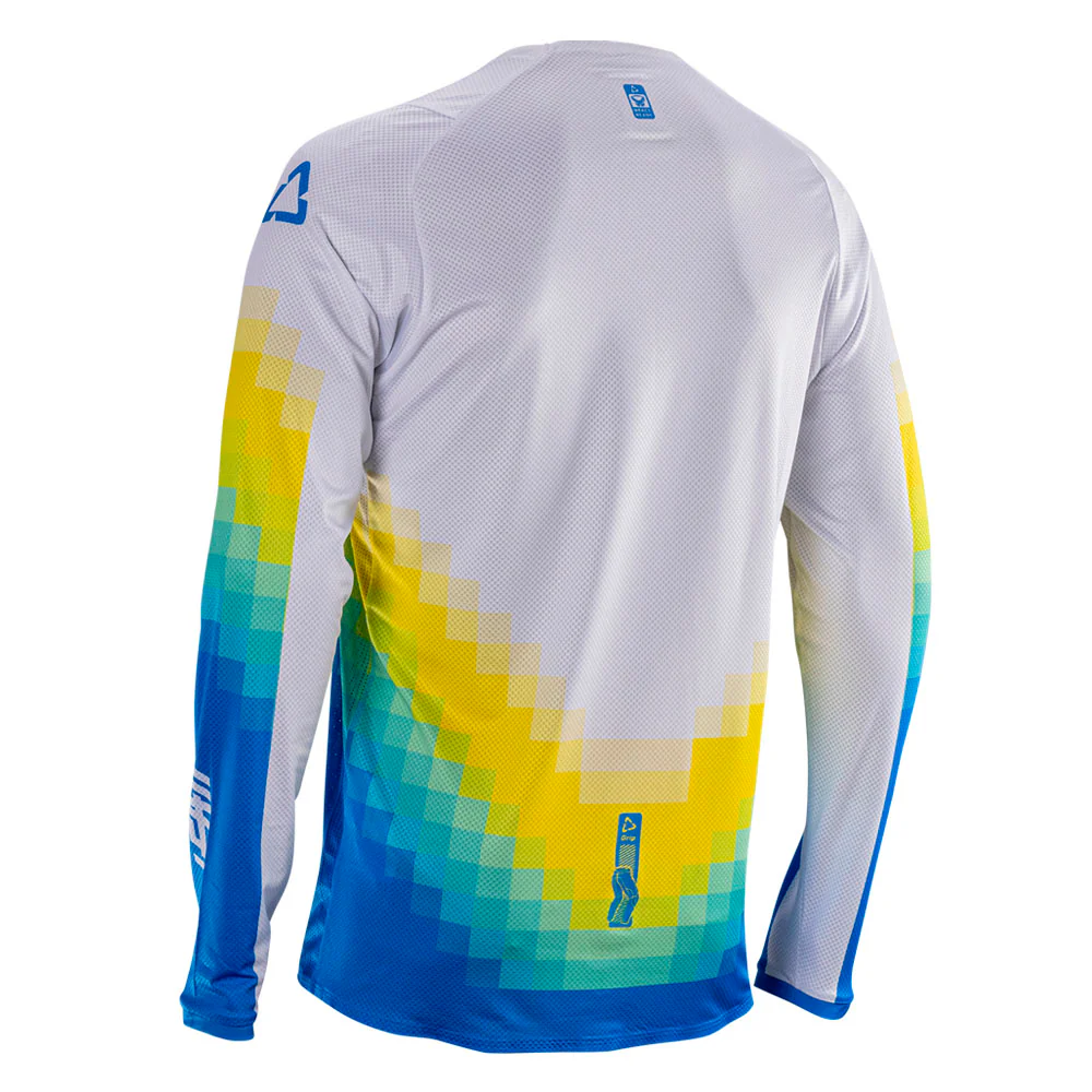 2026 Leatt 4.5 Moto Lite Jersey Pixel Blue - Image 2