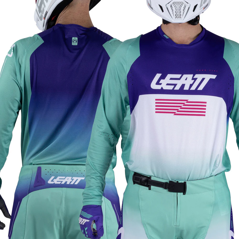 2026 Leatt 4.5 Moto Lite Jersey Purple - Image 3
