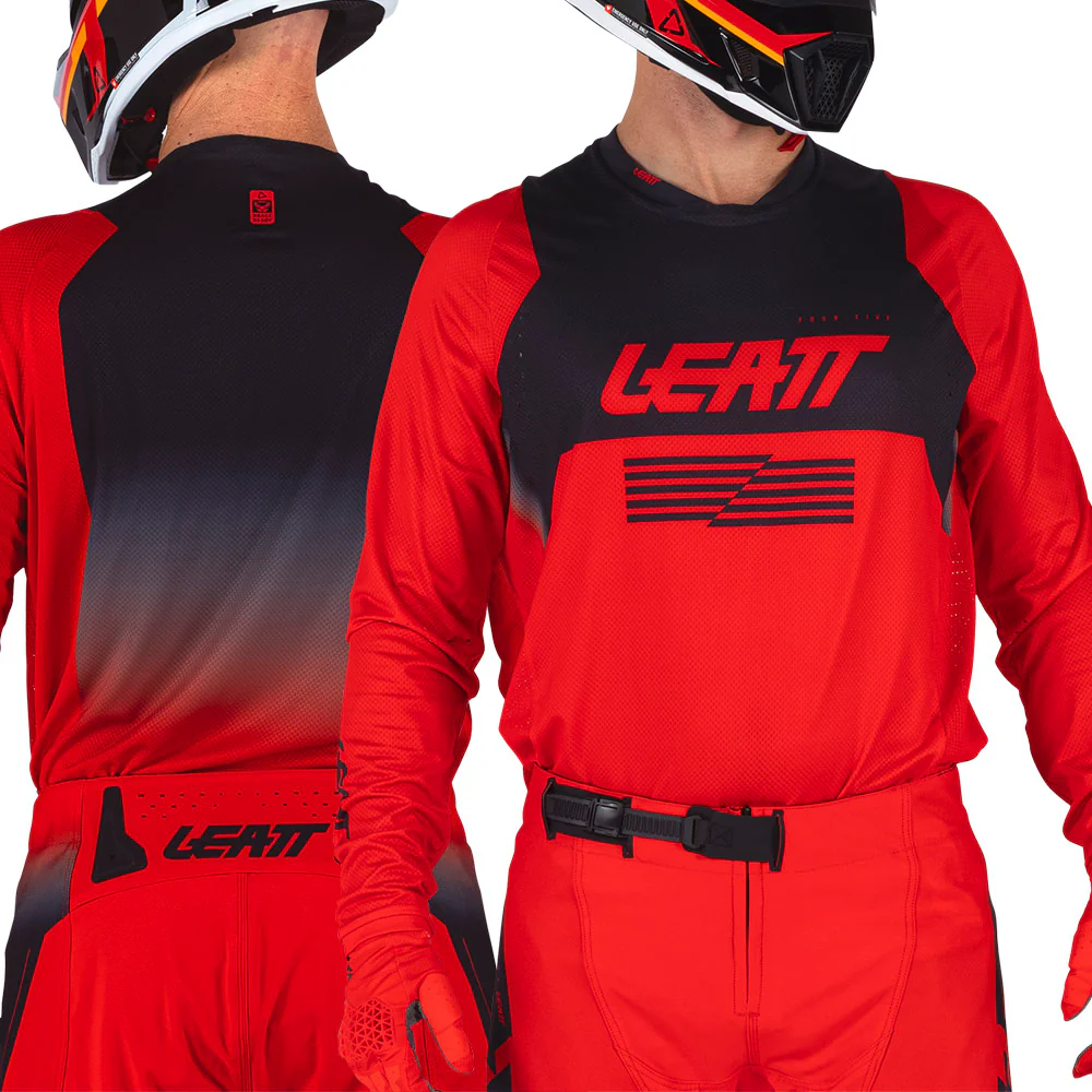 2026 Leatt 4.5 Moto Lite Jersey Red - Image 3
