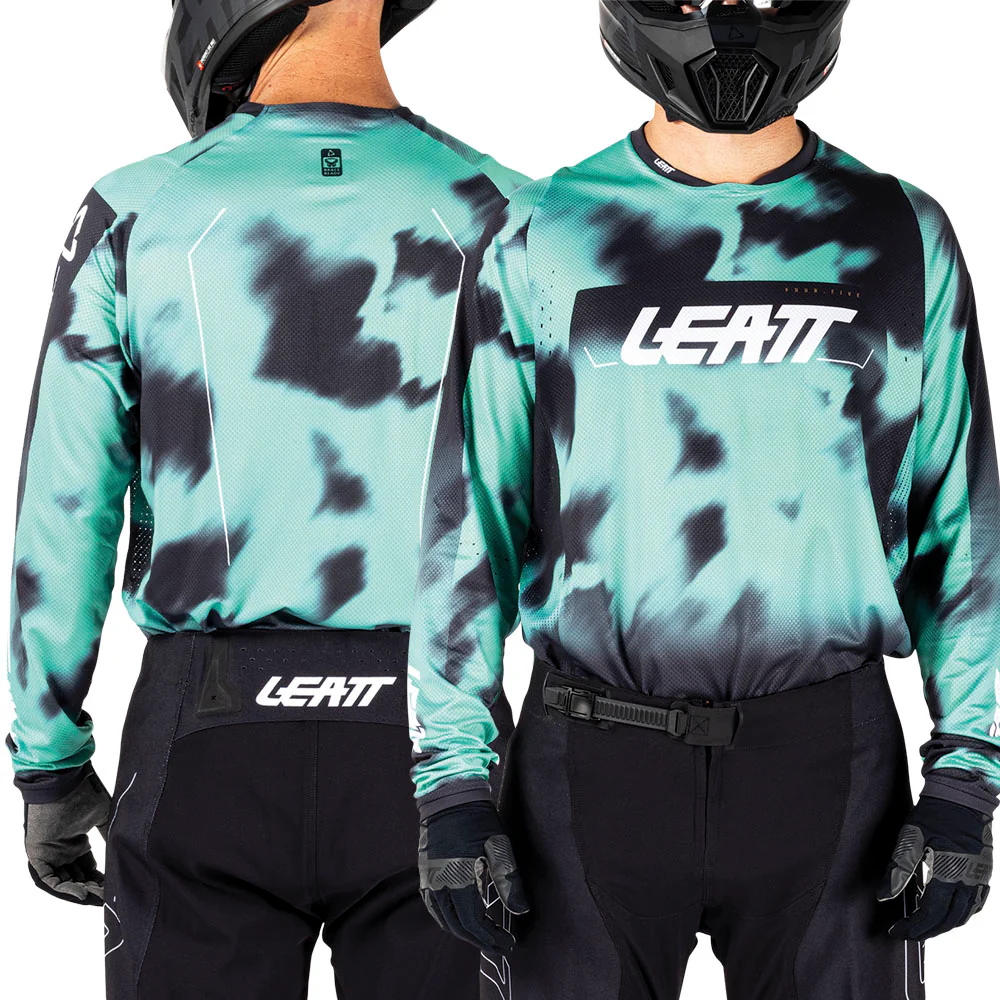 2026 Leatt 4.5 Moto Lite Jersey Teal - Image 3