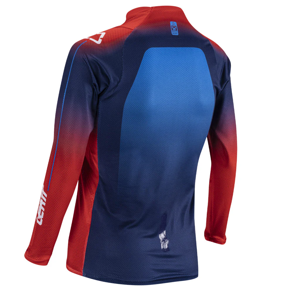 2026 Leatt 4.5 Moto Youth Jersey Blue Red - Image 2