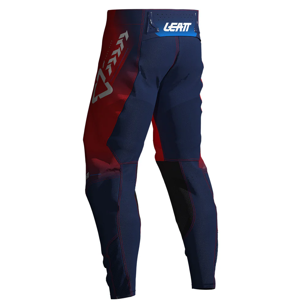 2026 Leatt 4.5 Moto Youth Pant Royal Blue Red - Image 2