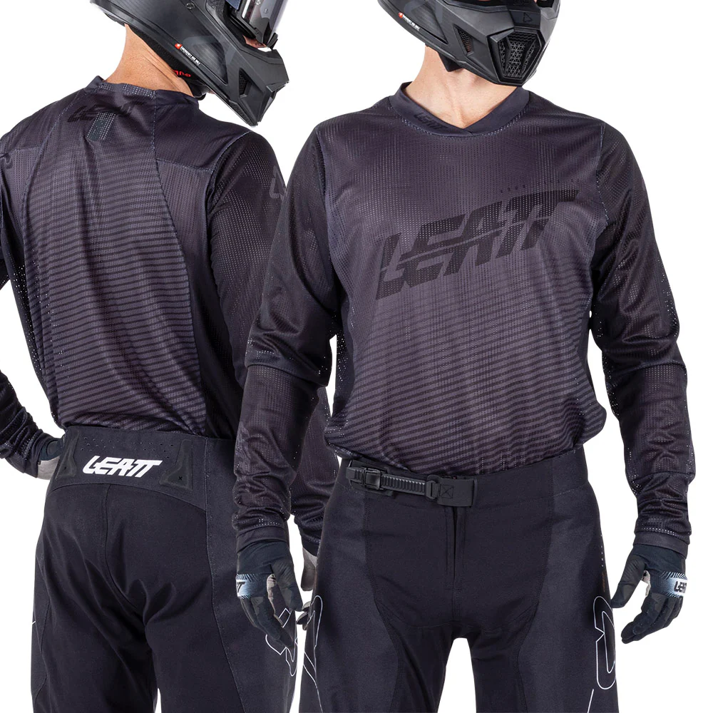 2026 Leatt 4.5 X-Flow Jersey Black - Image 3