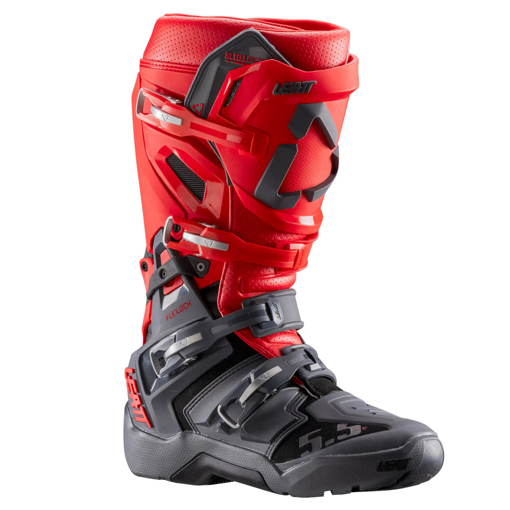 2026 Leatt 5.5 Flexlock Enduro Boots Red - Image 2