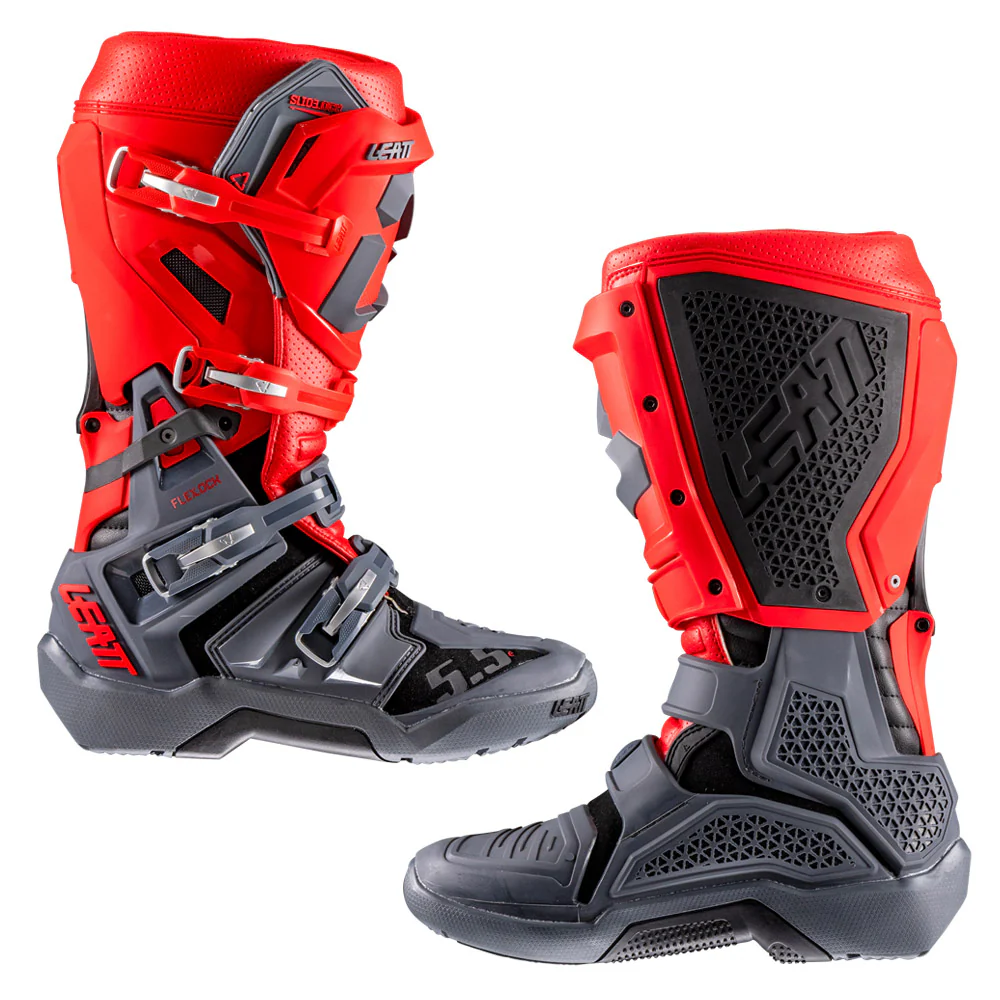 2026 Leatt 5.5 Flexlock Enduro Boots Red - Image 3