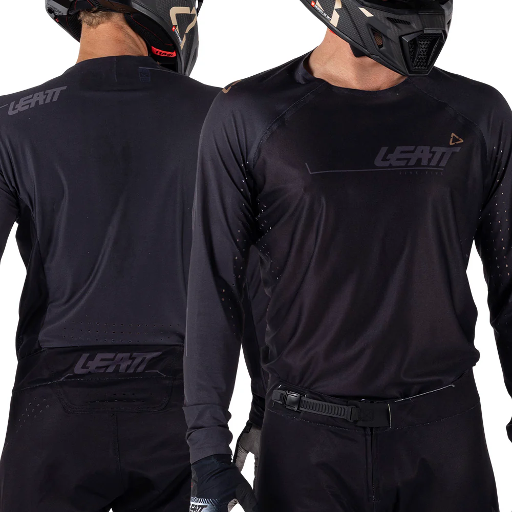2026 Leatt 5.5 Moto Ultraweld Jersey Black - Image 3