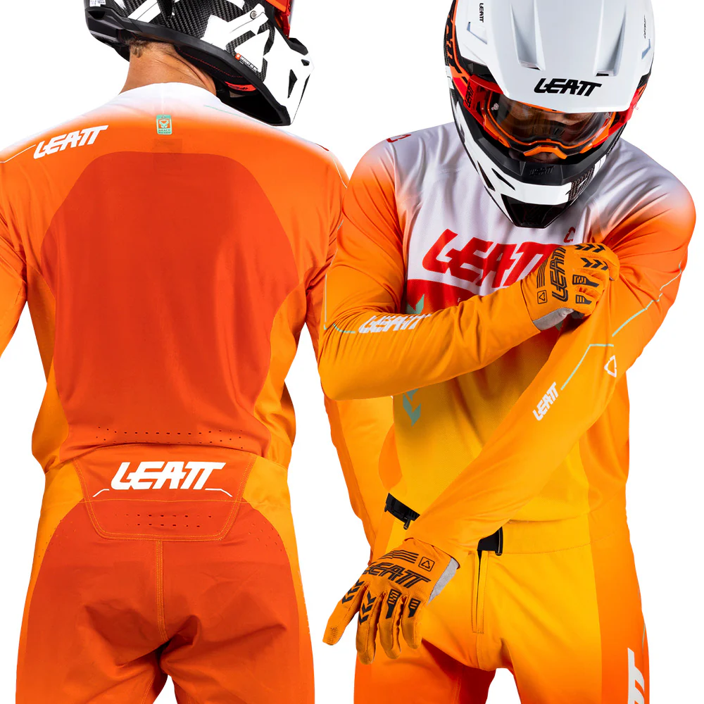2026 Leatt 5.5 Moto Ultraweld Jersey Orange - Image 3