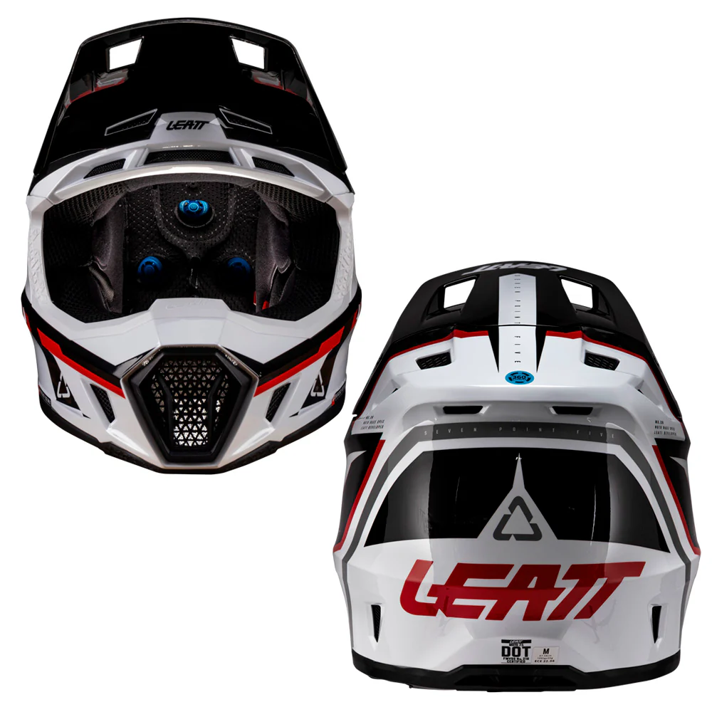 2026 Leatt 7.5 V26 Helmet White Red - Image 3