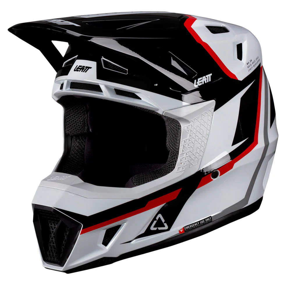 2026 Leatt 7.5 V26 Helmet White Red - Image 4