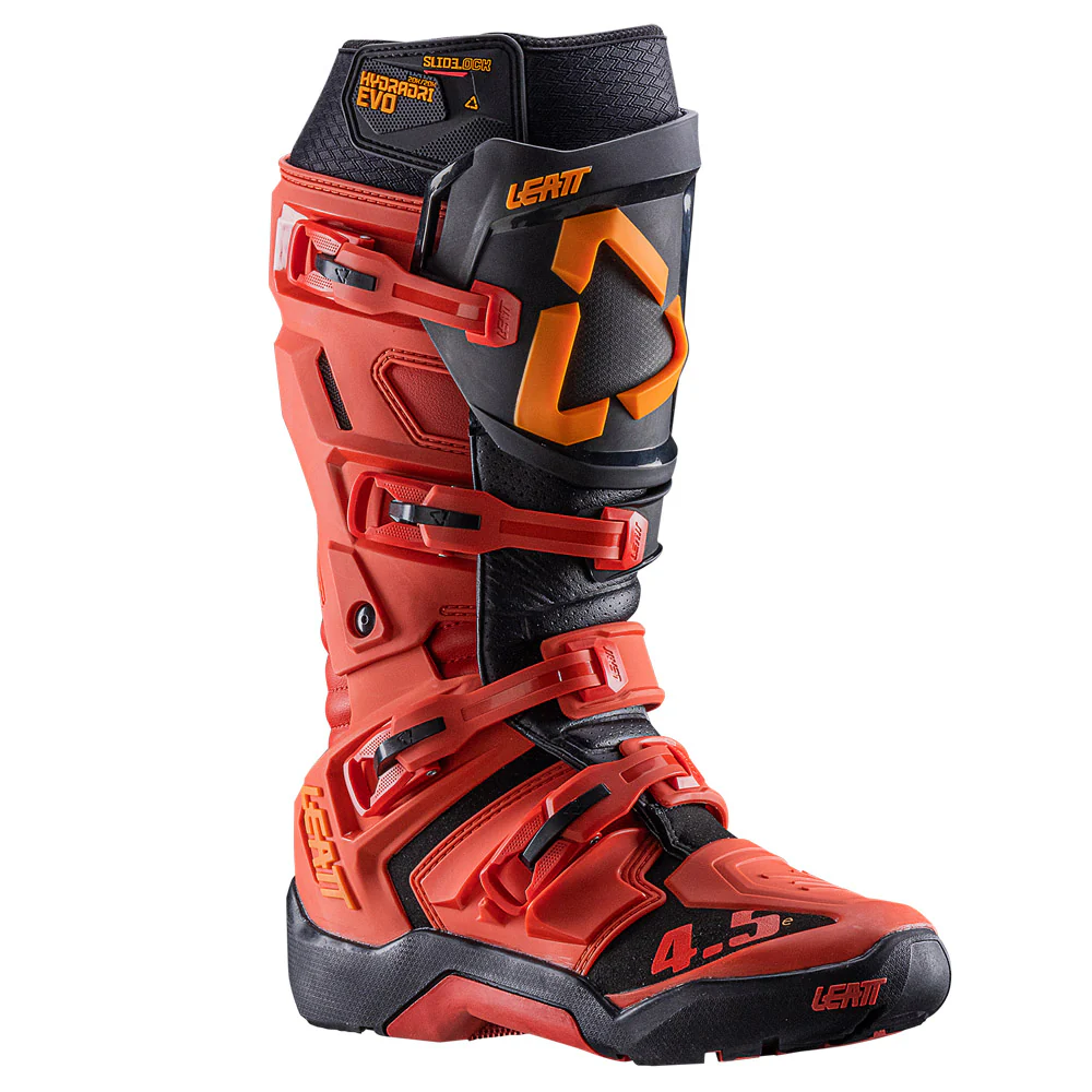 2026 Leatt 4.5 Hydradri  Enduro Boots Burn Red - Image 2
