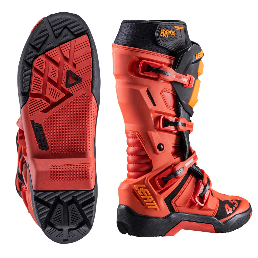2026 Leatt 4.5 Hydradri  Enduro Boots Burn Red - Image 4