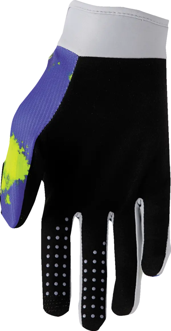 2026 Thor Glove Youth Launchmode Bleach Grey Acid - Image 2