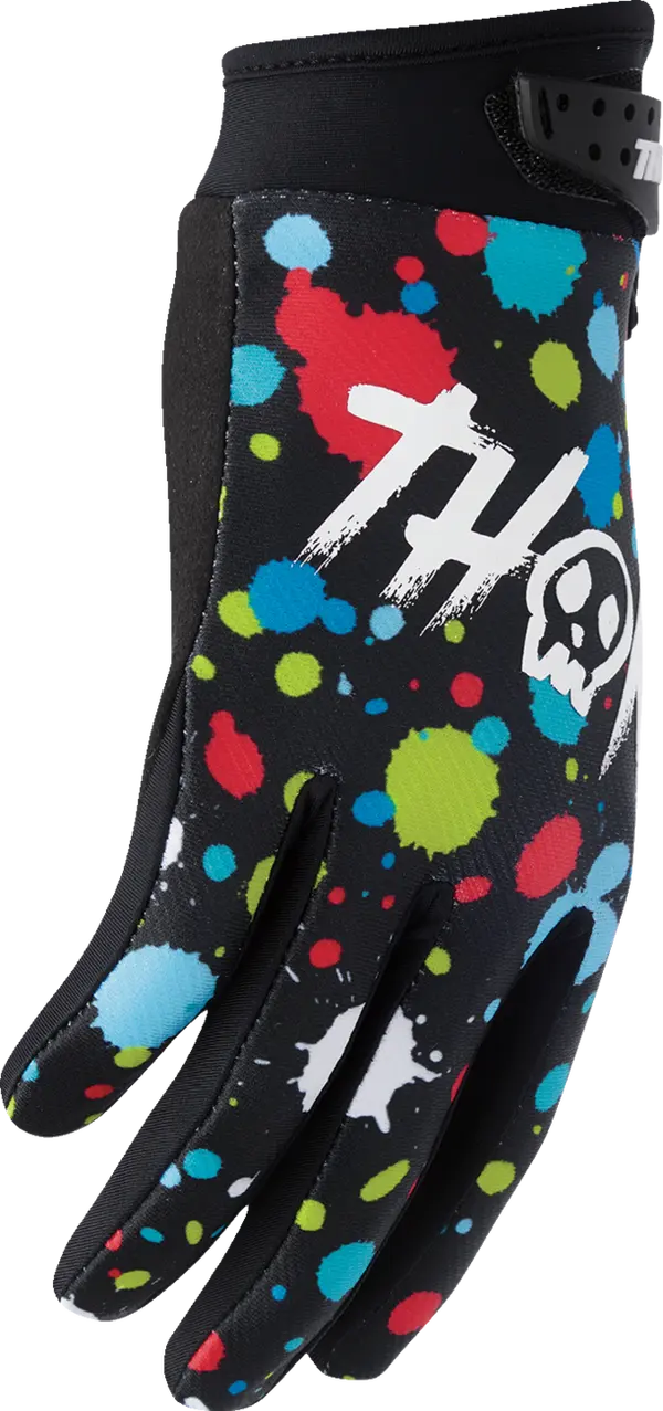 2026 Thor Glove Youth Launchmode Splat Black - Image 2