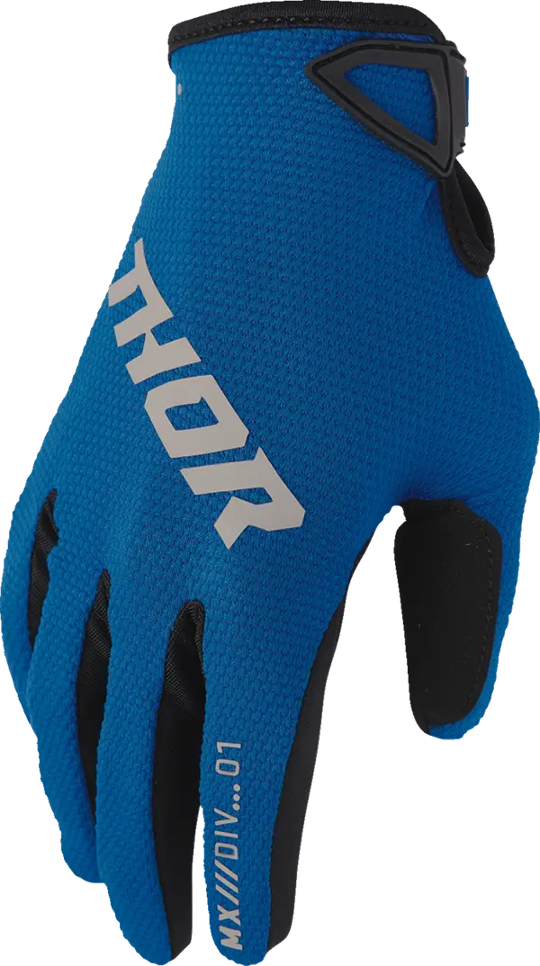 2026 Thor Glove Youth Ridemode Static Blue
