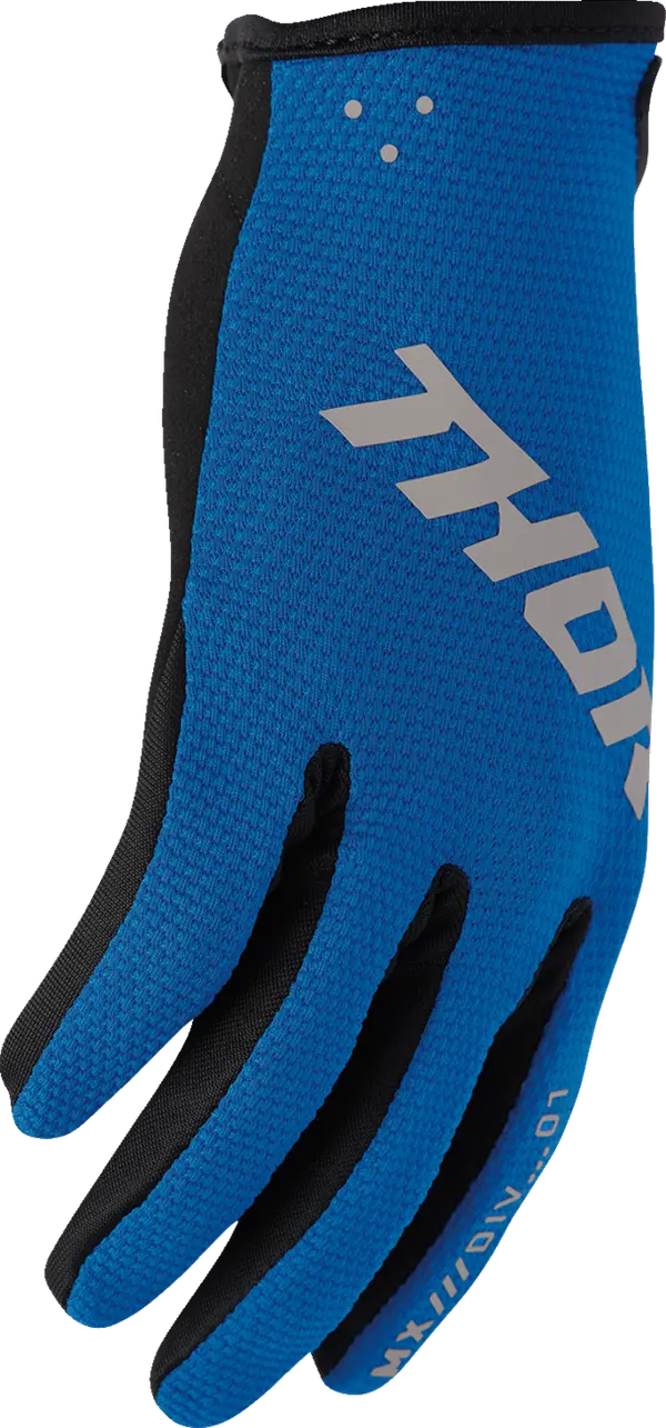 2026 Thor Glove Youth Ridemode Static Blue - Image 3