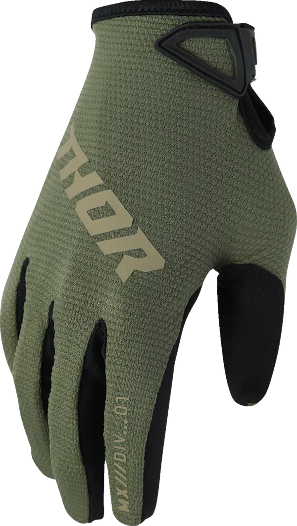 2026 Thor Glove Youth Ridemode Static Camo