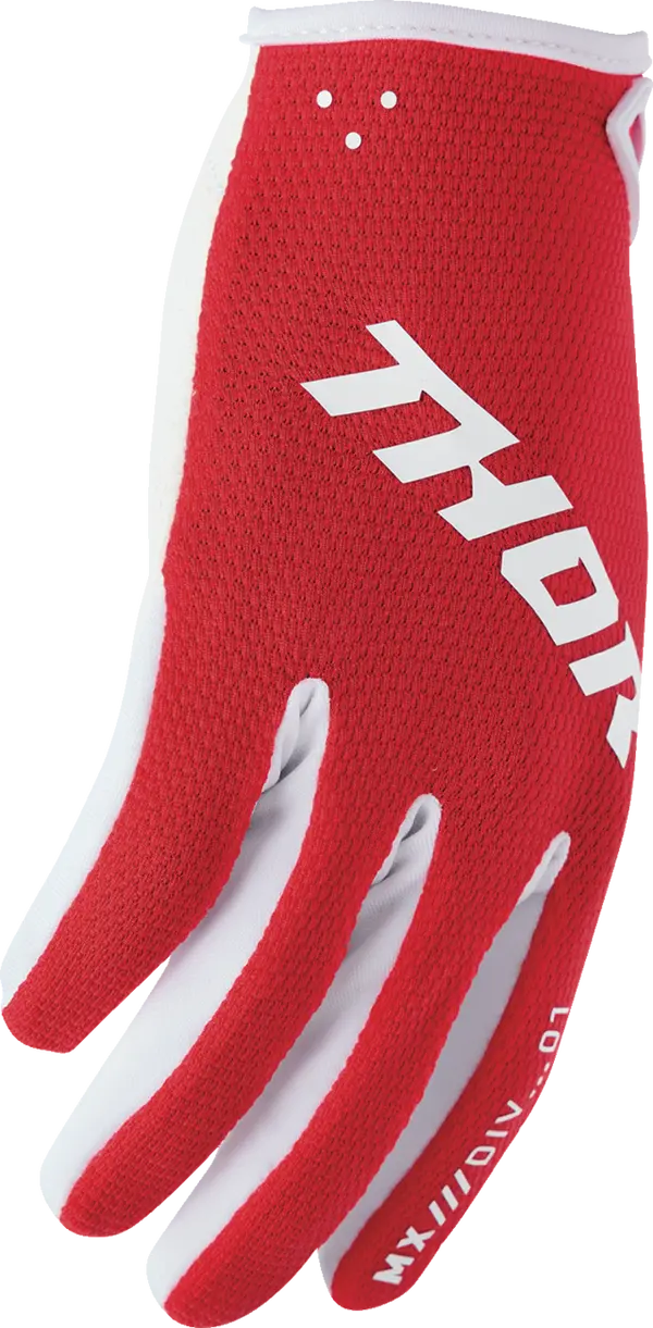 2026 Thor Glove Youth Ridemode Static Red - Image 3