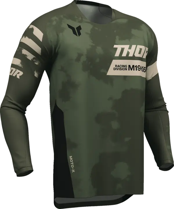 2026 Thor Jersey Launchmode Bleach Black Camo