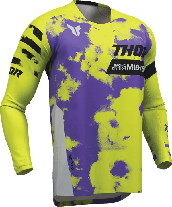 2026 Thor Jersey Launchmode Bleach Grey Acid