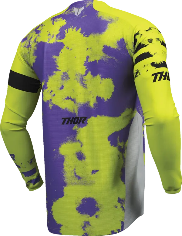 2026 Thor Jersey Launchmode Bleach Grey Acid - Image 2