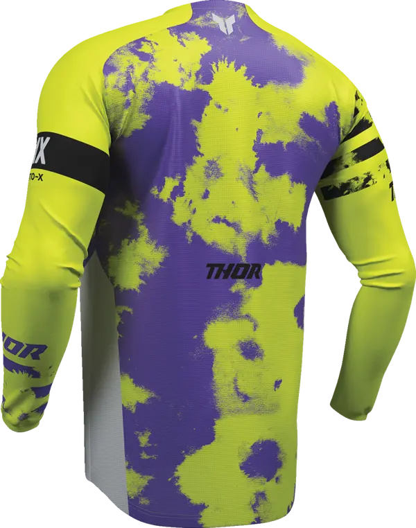 2026 Thor Jersey Launchmode Bleach Grey Acid - Image 3