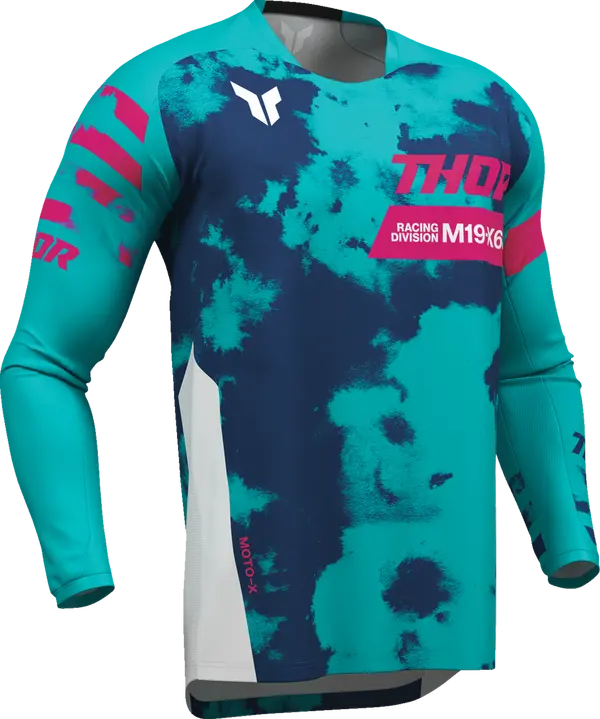 2026 Thor Jersey Launchmode Bleach White Aqua