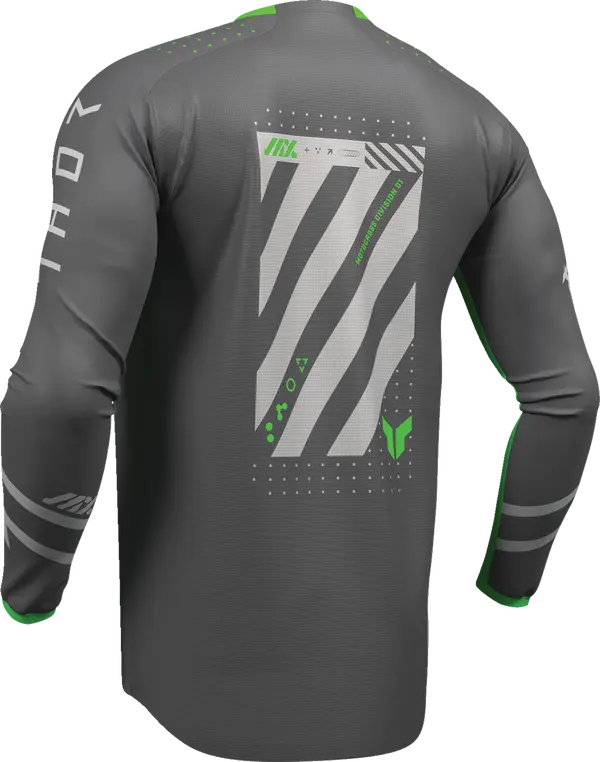 2026 Thor Jersey Launchmode Futura Charcoal Green - Image 3