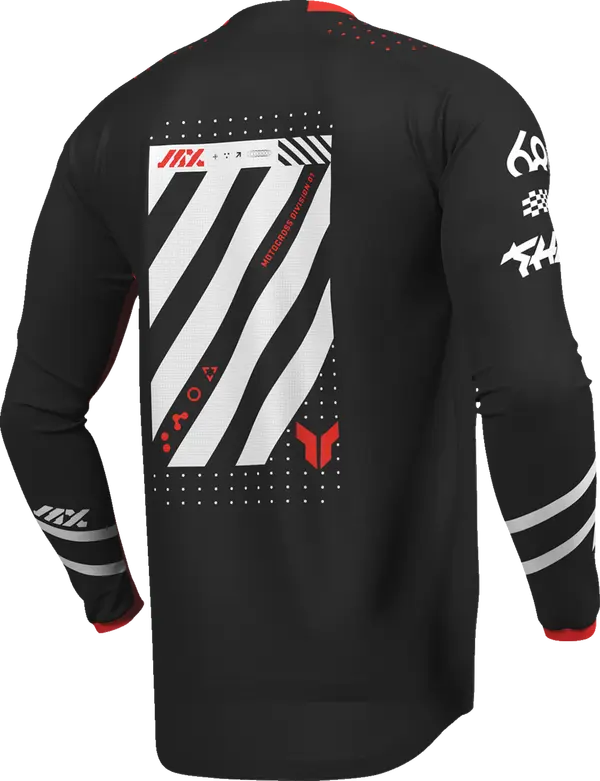2026 Thor Jersey Launchmode Futura Black Red - Image 2