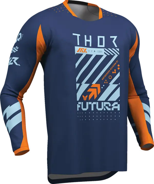 2026 Thor Jersey Launchmode Futura Navy Orange