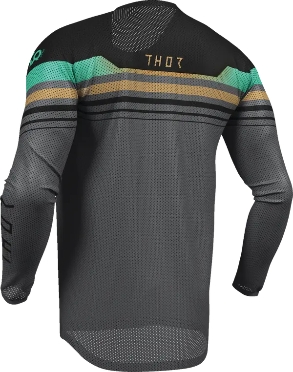 2026 Thor Jersey Launchmode Vent Raptor Black Charcoal - Image 4