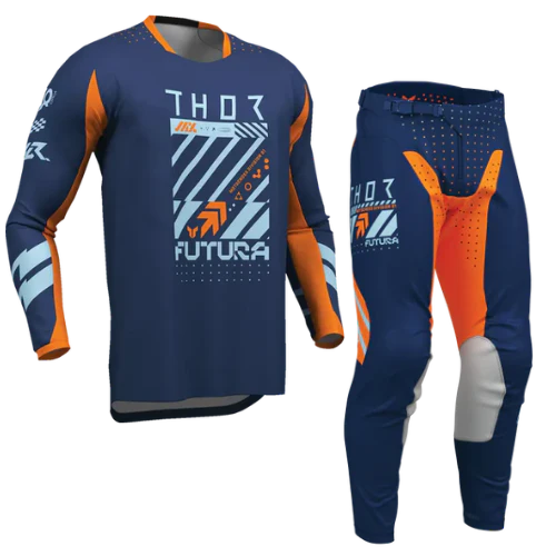 2026 Thor Launchmode Futura Youth Kit Combo Navy Orange